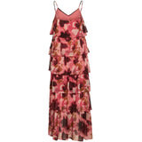 VILA VILA DAMKLÄNNING VIHARLEY Dress Holly Berry Flowers