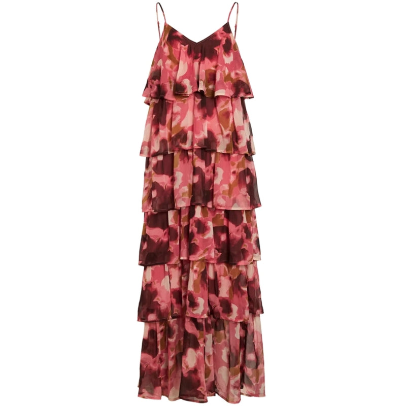 VILA VILA DAMKLÄNNING VIHARLEY Dress Holly Berry Flowers
