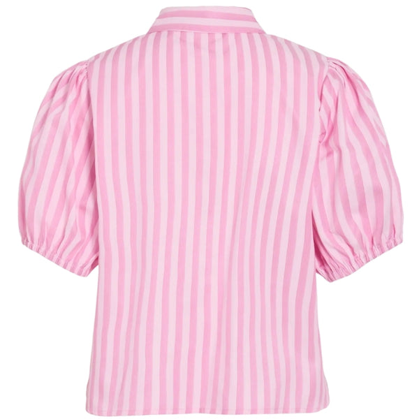 VILA VILA DAMSKJORTA VIASTANA Shirt Sangria Sunset Stripes