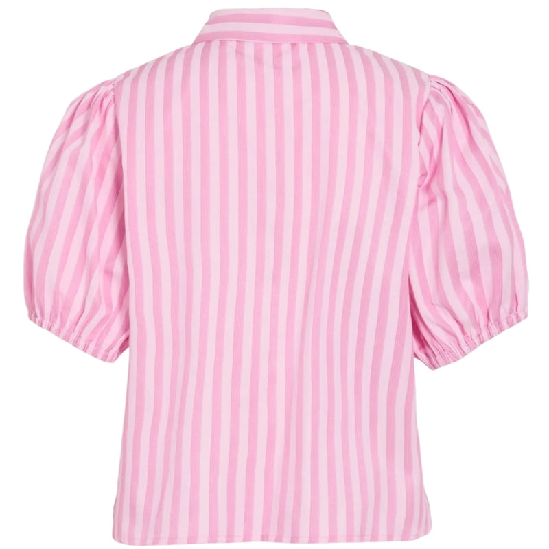 VILA VILA DAMSKJORTA VIASTANA Shirt Sangria Sunset Stripes
