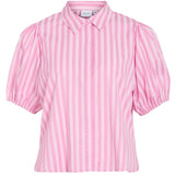 VILA VILA DAMSKJORTA VIASTANA Shirt Sangria Sunset Stripes