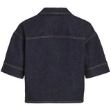VILA VILA DAMTOPP VILEVA Top Dark Blue Denim