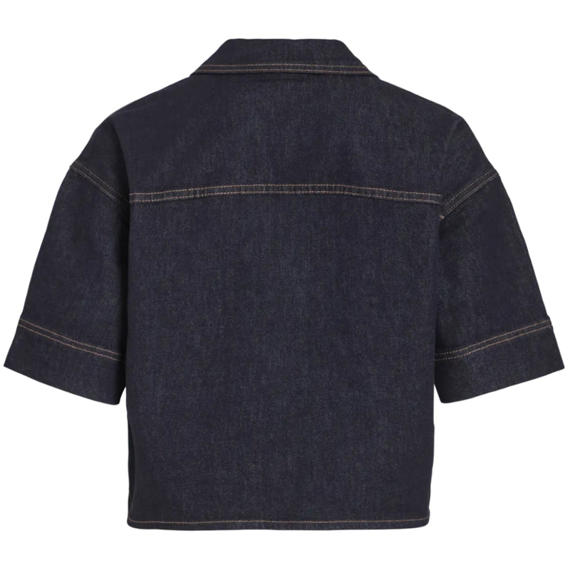 VILA VILA DAMTOPP VILEVA Top Dark Blue Denim