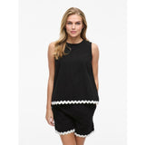 VILA VILA DAMTOP VIMANDA Top Black Beauty Birch