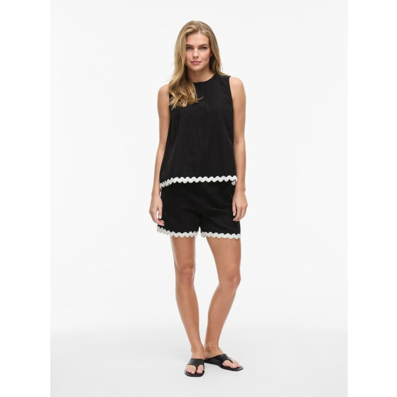 VILA VILA DAMTOP VIMANDA Top Black Beauty Birch