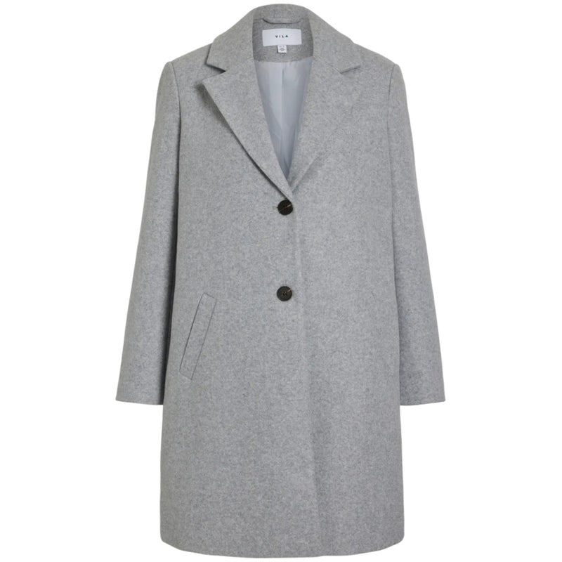 VILA VILA DAM JACKA VICLAUDIA Jacket Light Grey Melange