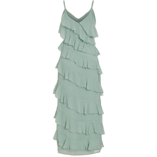 VILA VILA DAM KLÄNNING VILUNA Dress Green Milieu
