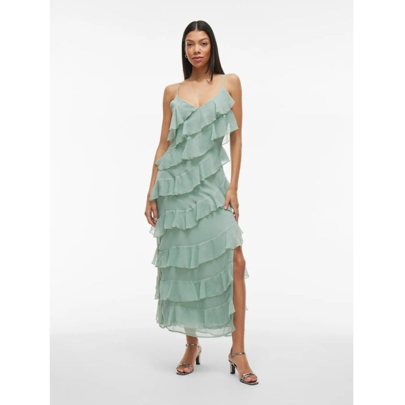 VILA VILA DAM KLÄNNING VILUNA Dress Green Milieu