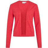 VILA VILA DAM KORTKOFTA VIRIL LÅNGÄRMAD STICKAD KOFTA-NOOS Cardigan Hibiscus DARK MELANGE