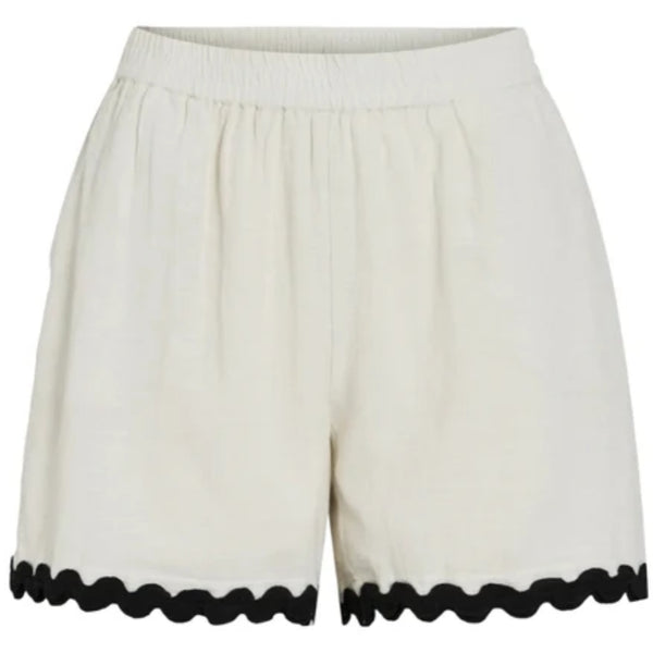 VILA VILA DAM SHORTS VIMANDA Shorts Birch Black Beauty