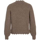 VILA VILA DAM STICKAD TRÖJA VINIKOLINA Blouse Falcon Melange