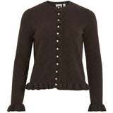 VILA VILA Dam Cardigan VIJacia Knit Coffee Bean Melange
