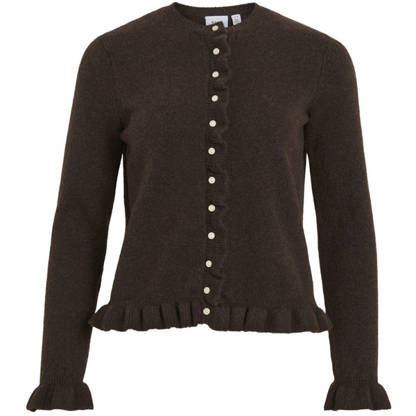 VILA VILA Dam Cardigan VIJacia Knit Coffee Bean Melange