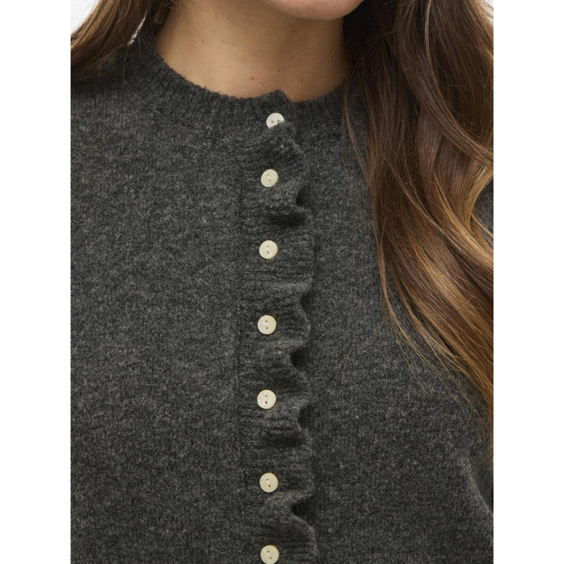 VILA VILA Dam Cardigan VIJacia Knit Medium grey melange