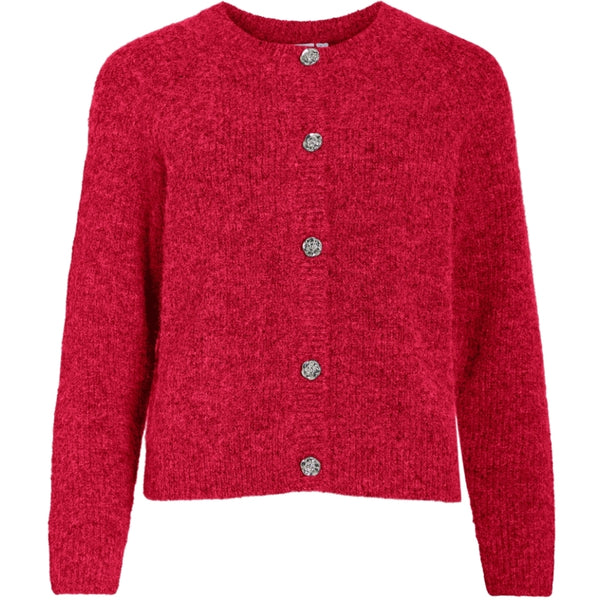 VILA VILA Dam Kofta VICHEENA Cardigan Jester Red Detail:MELANGE