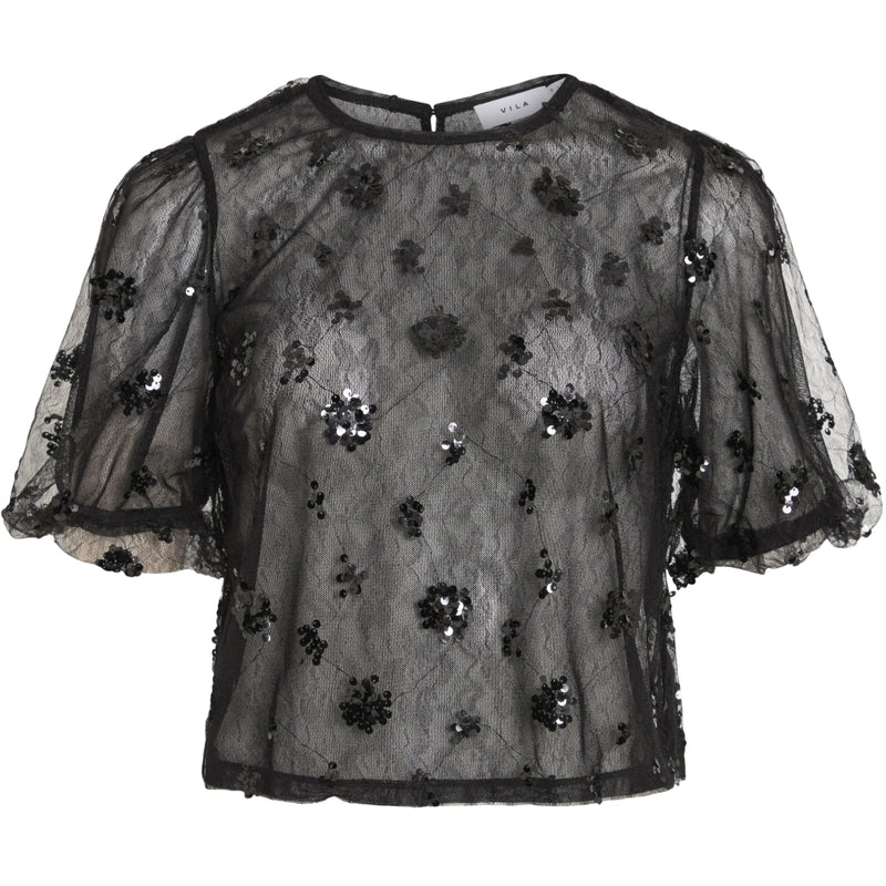 VILA VILA Dam Kofta VIViada Top Black Beauty