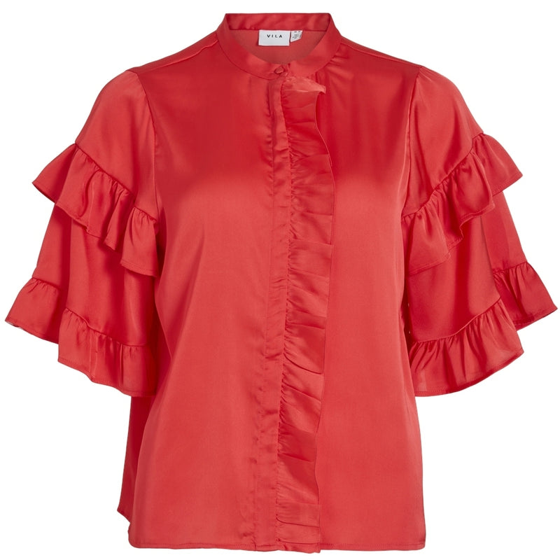 VILA VILA dam blus VIKAVAS Blouse Poppy Red