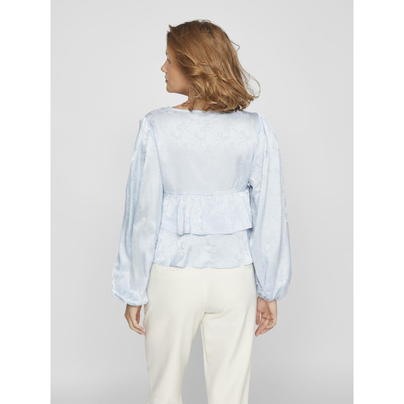 VILA VILA dam blus VIMALUNA Blouse Kentucky blue