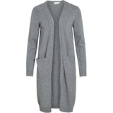 VILA VILA dam cardigan VIRIL Cardigan Medium grey melange