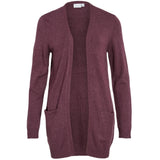 VILA VILA dam cardigan VIRIL Cardigan Fig Dark Melange