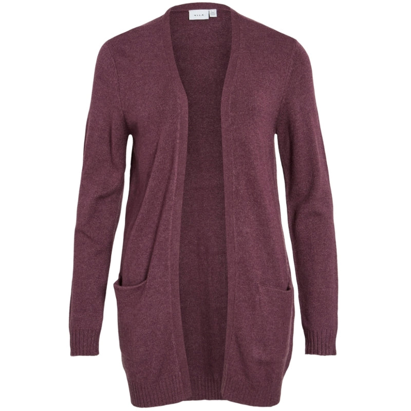 VILA VILA dam cardigan VIRIL Cardigan Fig Dark Melange