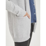 VILA VILA dam cardigan VIRIL Cardigan Light Grey Melange