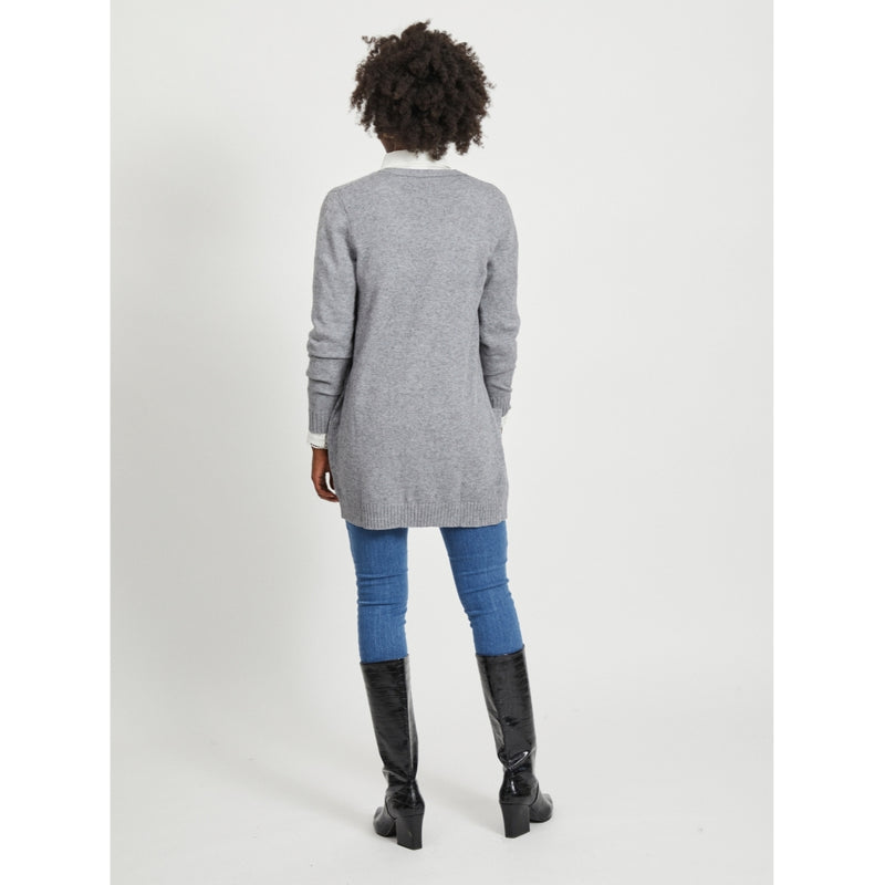 VILA VILA dam cardigan VIRIL Cardigan Medium grey melange