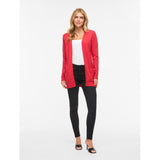VILA VILA dam kofta VIRIL Cardigan Hibiscus DARK MELANGE