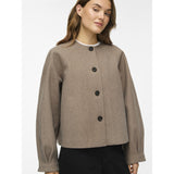 VILA VILA dam jacka VILALLY Jacket Dark Natural Melange