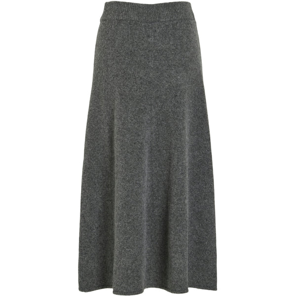 VILA VILA dam kjol VIKENYA Skirt Dark grey melange