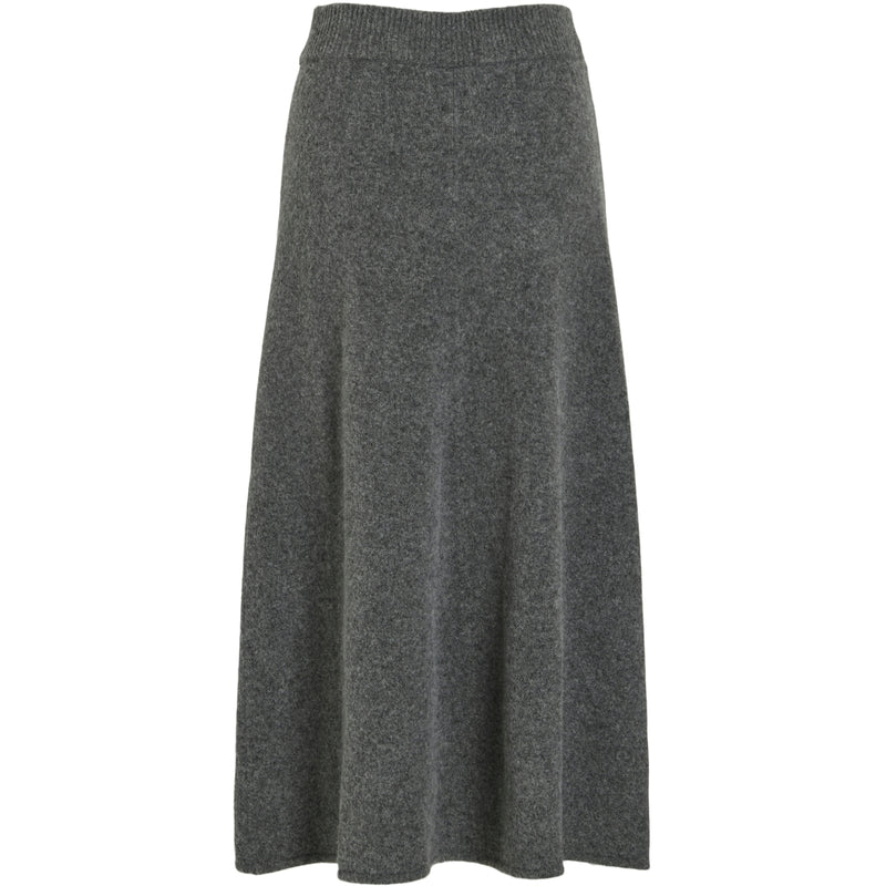 VILA VILA dam kjol VIKENYA Restudsalg Dark grey melange