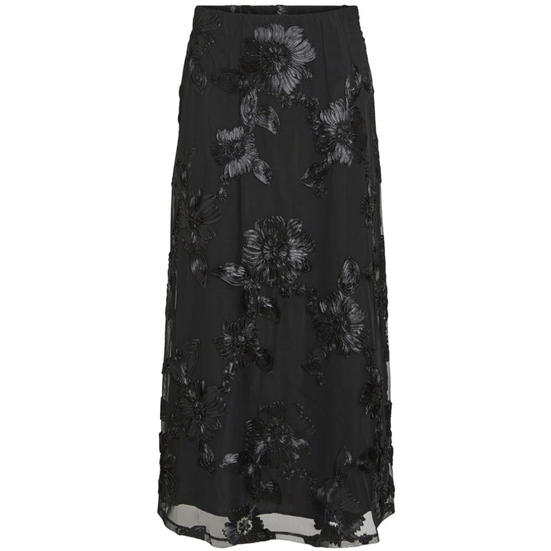 VILA VILA dam kjol VISTELLE Restudsalg Black Beauty
