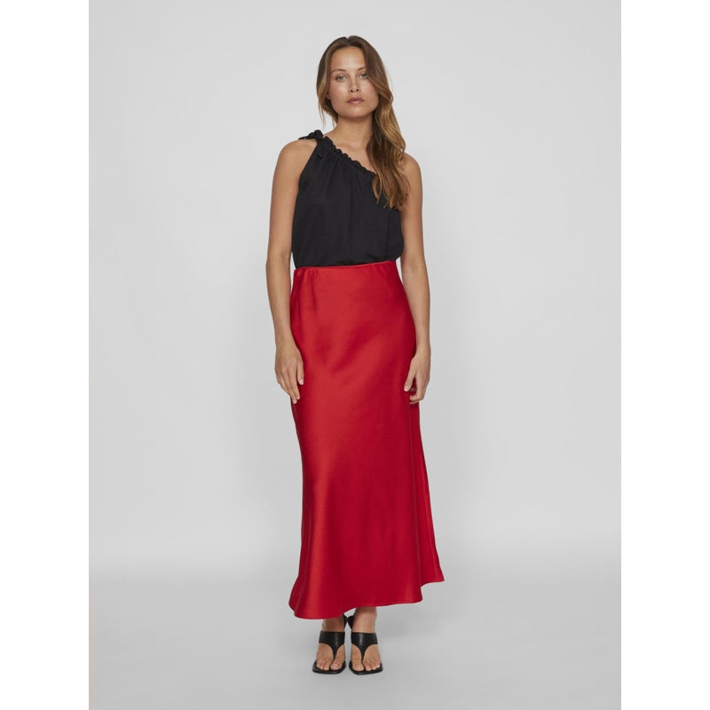 VILA VILA dam kjol VITYLA Skirt Poppy Red