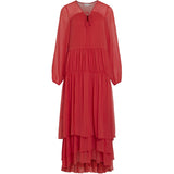 VILA VILA dam klänning VIKALE Dress Poppy Red