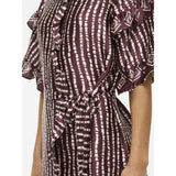 VILA VILA dam klänning VIKAVAS Dress Fig Birch