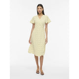 VILA VILA dam klänning VILOVIE Dress Pastel Yellow ASTER