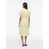 VILA VILA dam klänning VILOVIE Dress Pastel Yellow ASTER