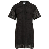 VILA VILA dam klänning VIMERINDA Dress Black Beauty