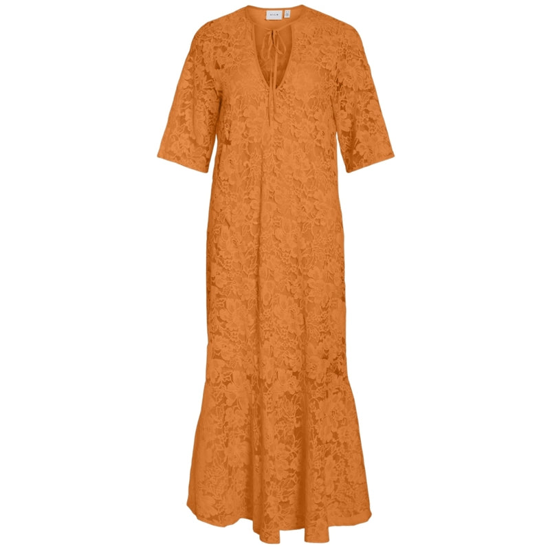 VILA VILA dam klänning VINALINA Dress Sun Orange