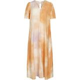 VILA VILA dam klänning VIOLGI Dress Cadmium Orange Jisa