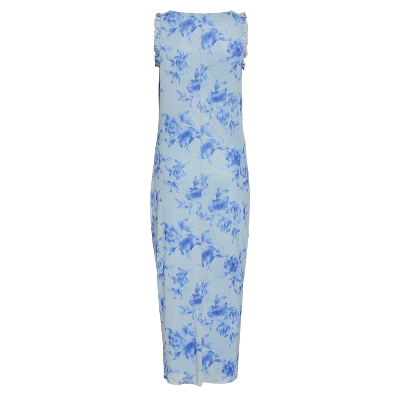 VILA VILA dam klänning VIRIKKE Dress Kentucky Blue BLUE ROSE