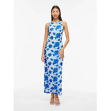 VILA VILA dam klänning VISAIL Dress Nantucket Breeze FLOWER EMBROIDERY