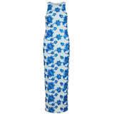 VILA VILA dam klänning VISAIL Dress Nantucket Breeze FLOWER EMBROIDERY