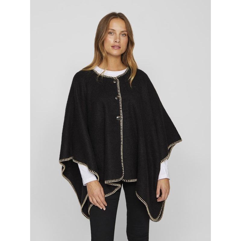 VILA VILA dam poncho VISANTEL Poncho Black