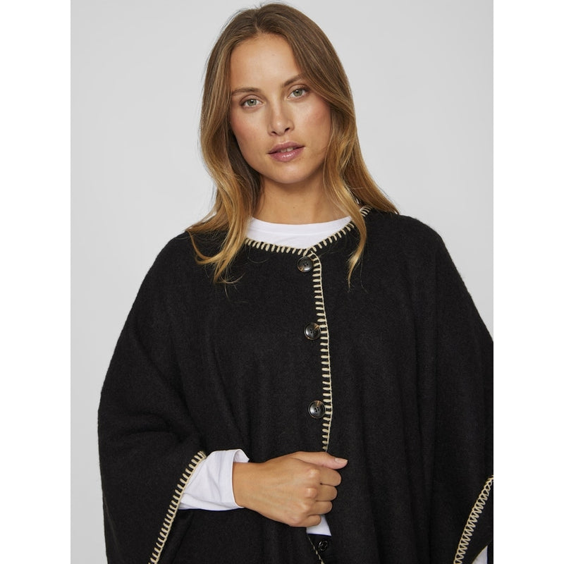 VILA VILA dam poncho VISANTEL Poncho Black