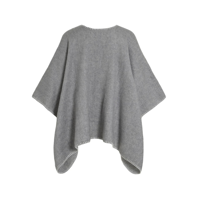 VILA VILA dam poncho VISANTEL Poncho Light Grey Melange