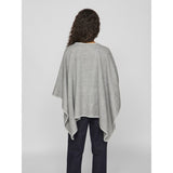 VILA VILA dam poncho VISANTEL Poncho Light Grey Melange