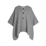 VILA VILA dam poncho VISANTEL Poncho Light Grey Melange