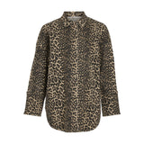 VILA VILA dam skjorta VICHIA Shirt Birch LEOPARD