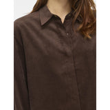 VILA VILA dam skjorta VICOURDIE Shirt Coffee Bean